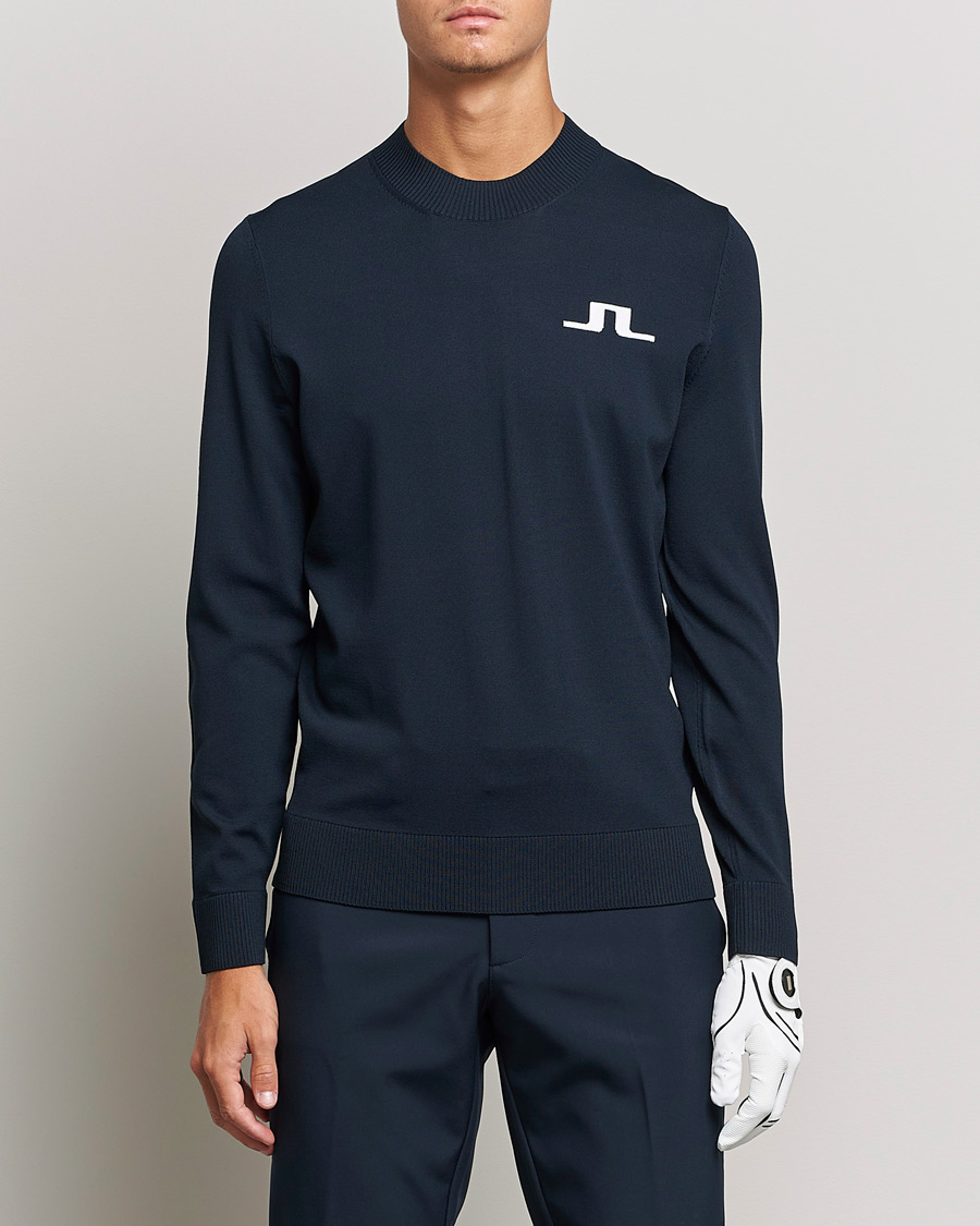 Herre | Pullovers med rund hals | J.Lindeberg | Gus Knitted Golf Sweater Navy