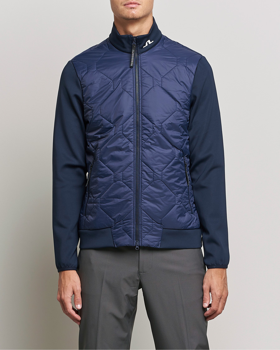 Herre | Jakker | J.Lindeberg | Quilted Hybrid Jacket Navy
