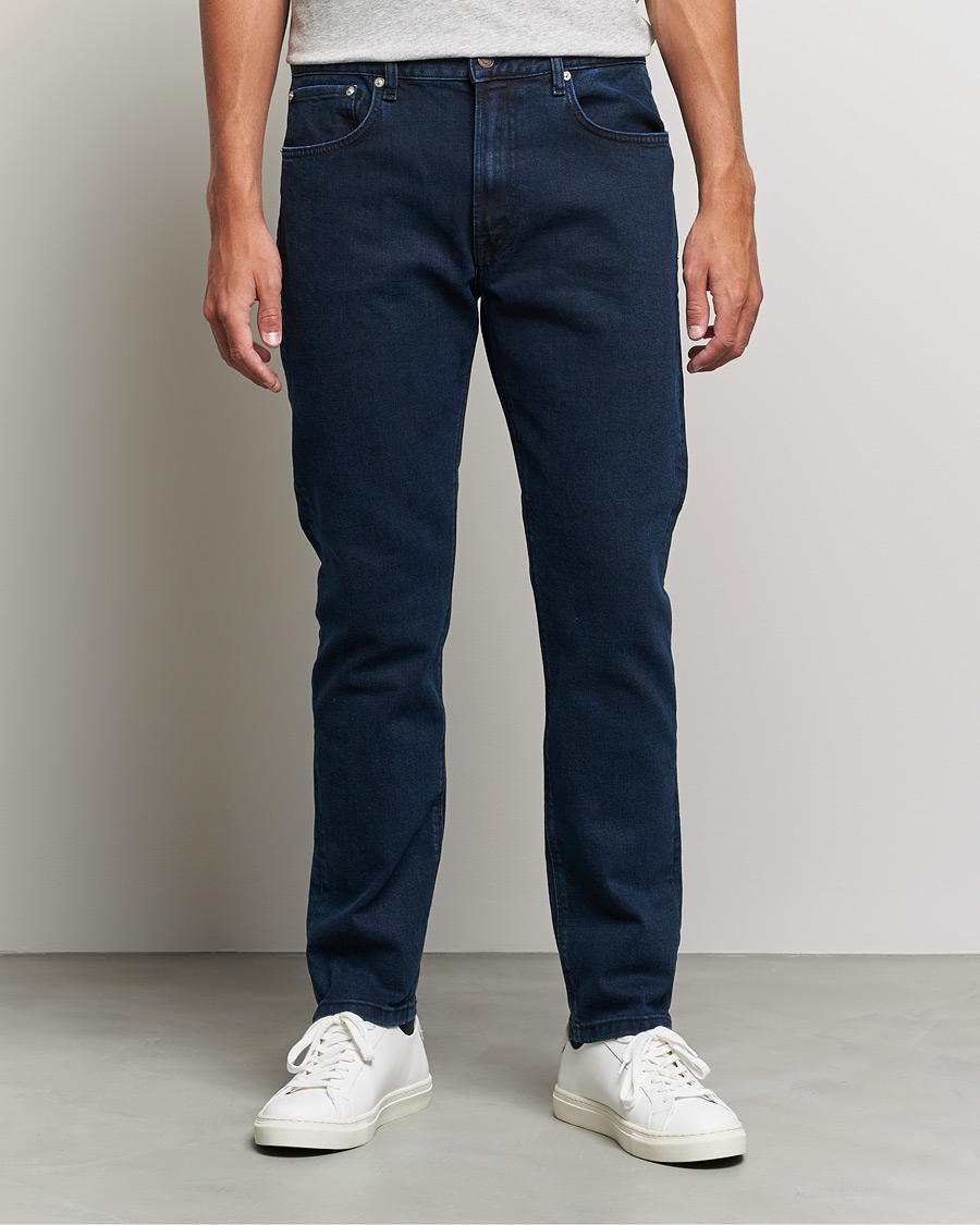Herre | Tapered fit | Jeanerica | TM005 Tapered Jeans Blue Black