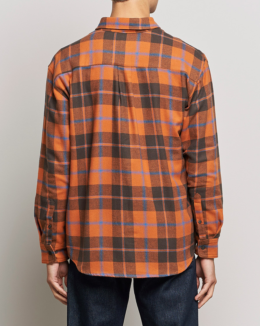 Herre | Skjorter | Jeanerica | Come Checked Flannel Shirt Burnt Orange
