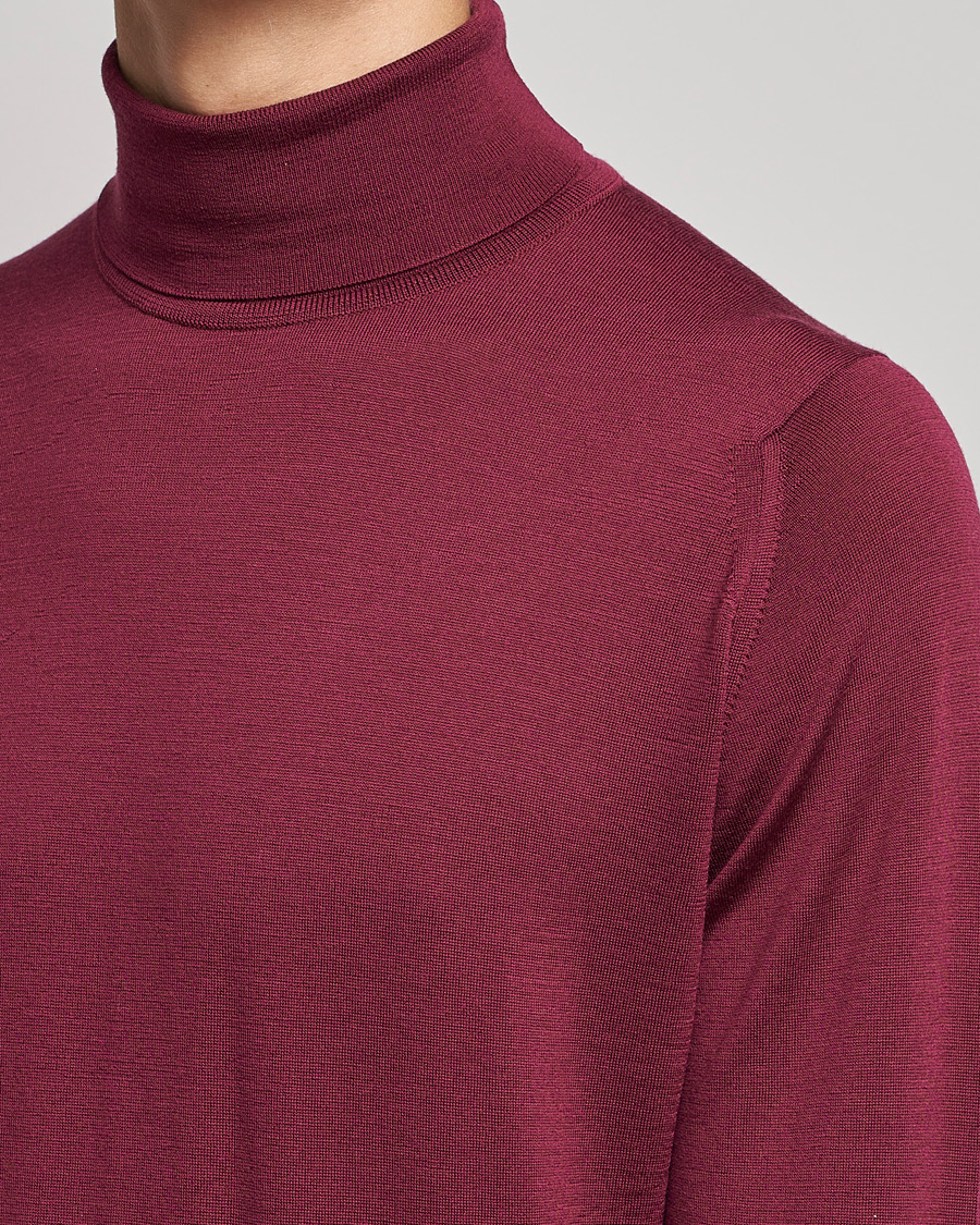 Herre | Trøjer | John Smedley | Cherwell Extra Fine Merino Rollneck Bordeaux