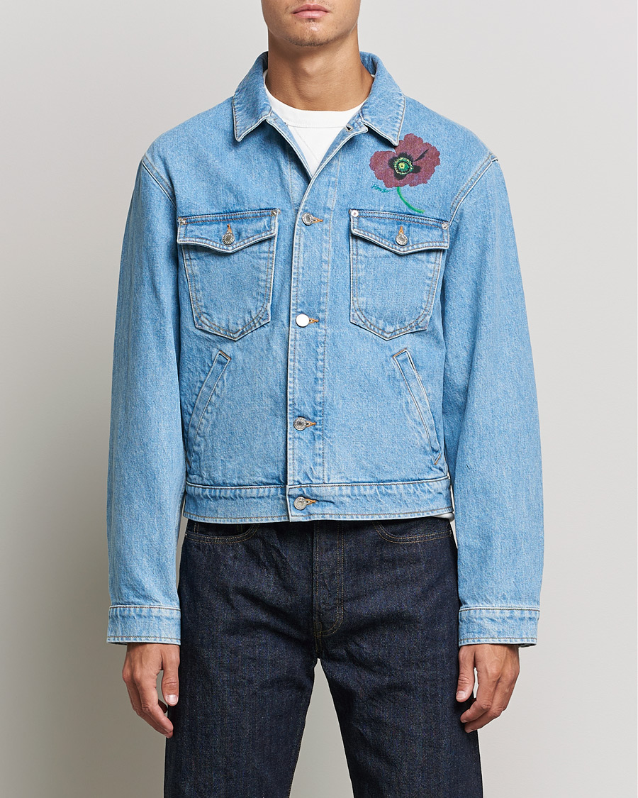 Herre | Jakker | KENZO | Trucker Denim Jacket Sky Blue
