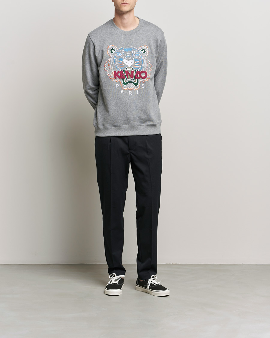 Herre | Trøjer | KENZO | Icon Tiger Sweatshirt Grey