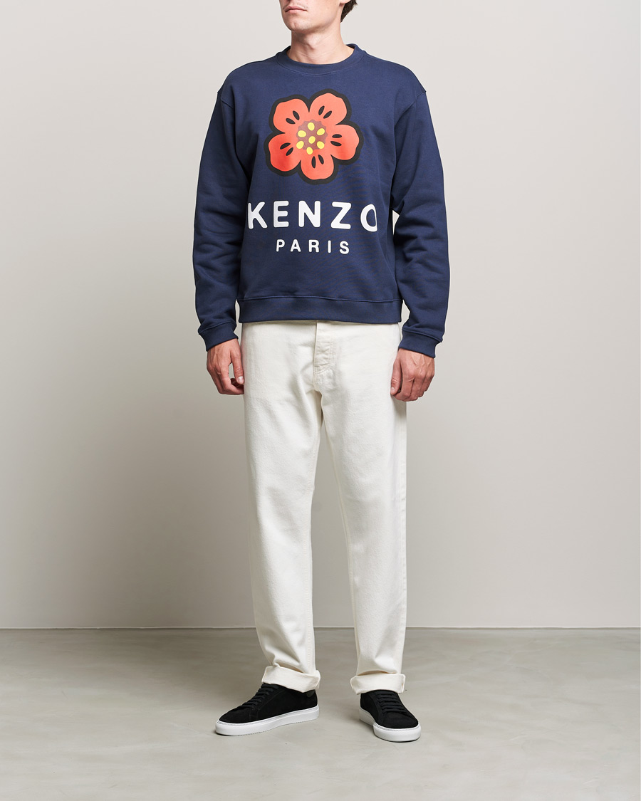 Herre | Trøjer | KENZO | Logo Classic Sweatshirt Midnight Blue
