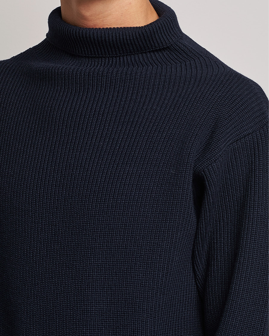 Herre | Trøjer | Andersen-Andersen | Sailor Wool Turtleneck Navy Blue