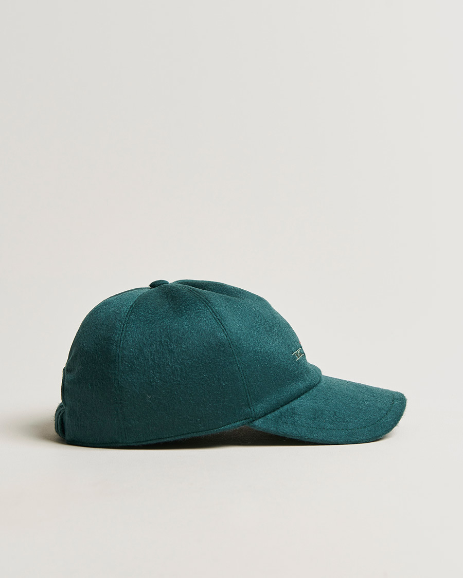 Herre | Kiton Cashmere Baseball Cap Dark Green | Kiton | Cashmere Baseball Cap Dark Green