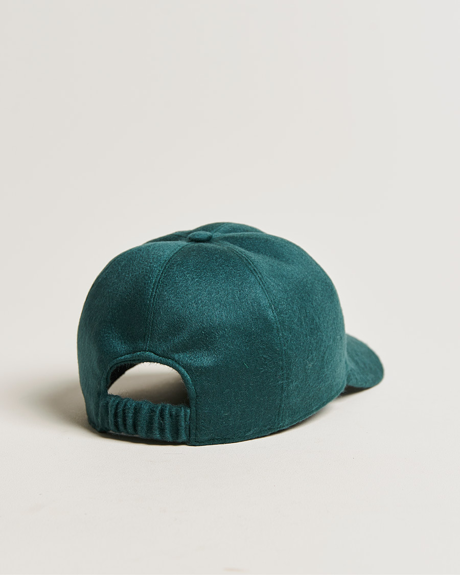 Herre | Kiton Cashmere Baseball Cap Dark Green | Kiton | Cashmere Baseball Cap Dark Green
