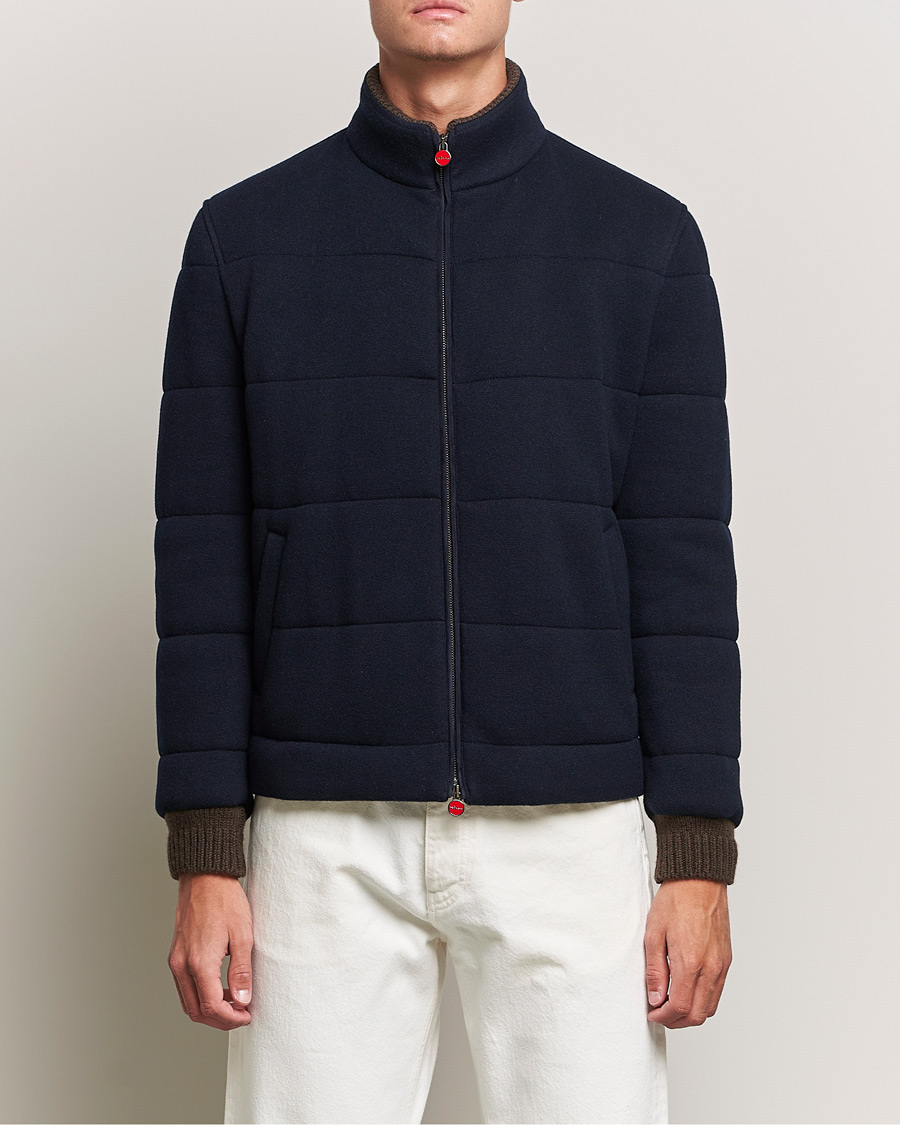Herre | Jakker | Kiton | Pile Cashmere Down Jacket Navy