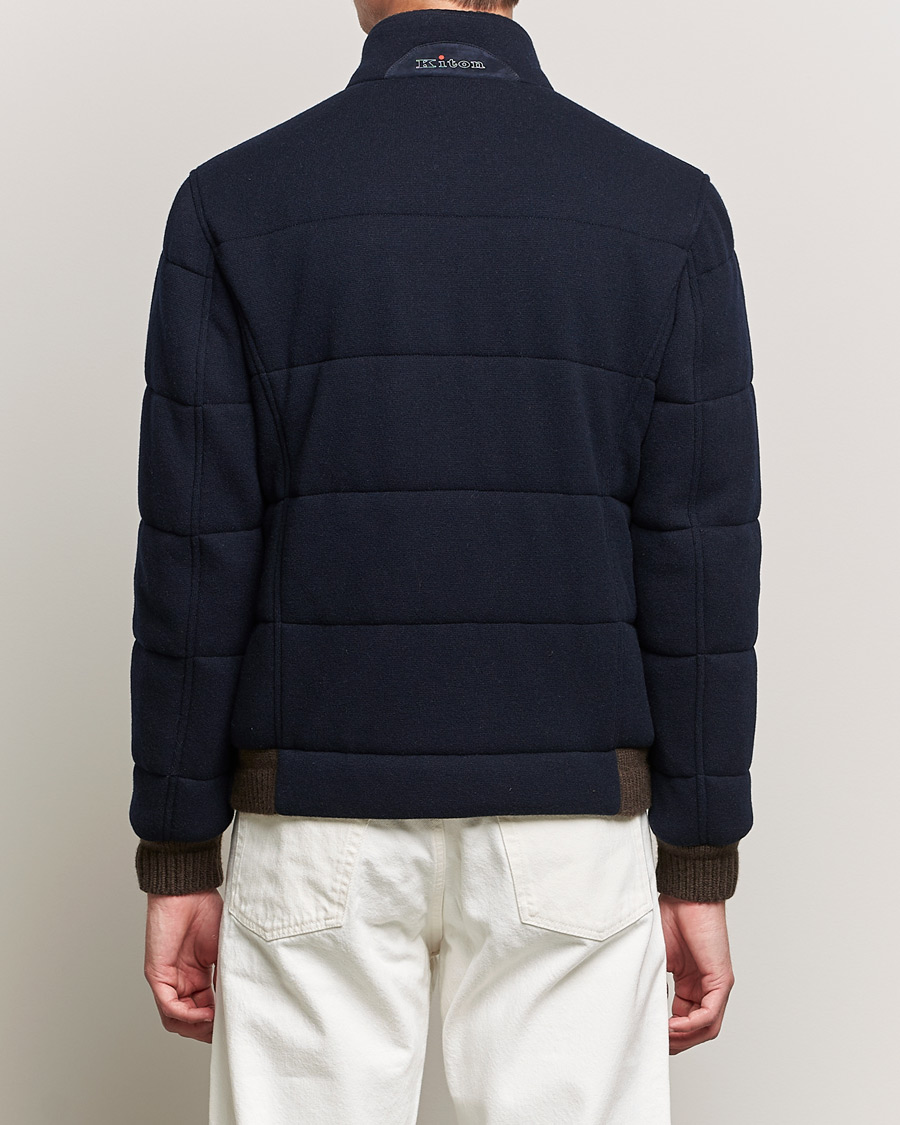 Herre | Jakker | Kiton | Pile Cashmere Down Jacket Navy
