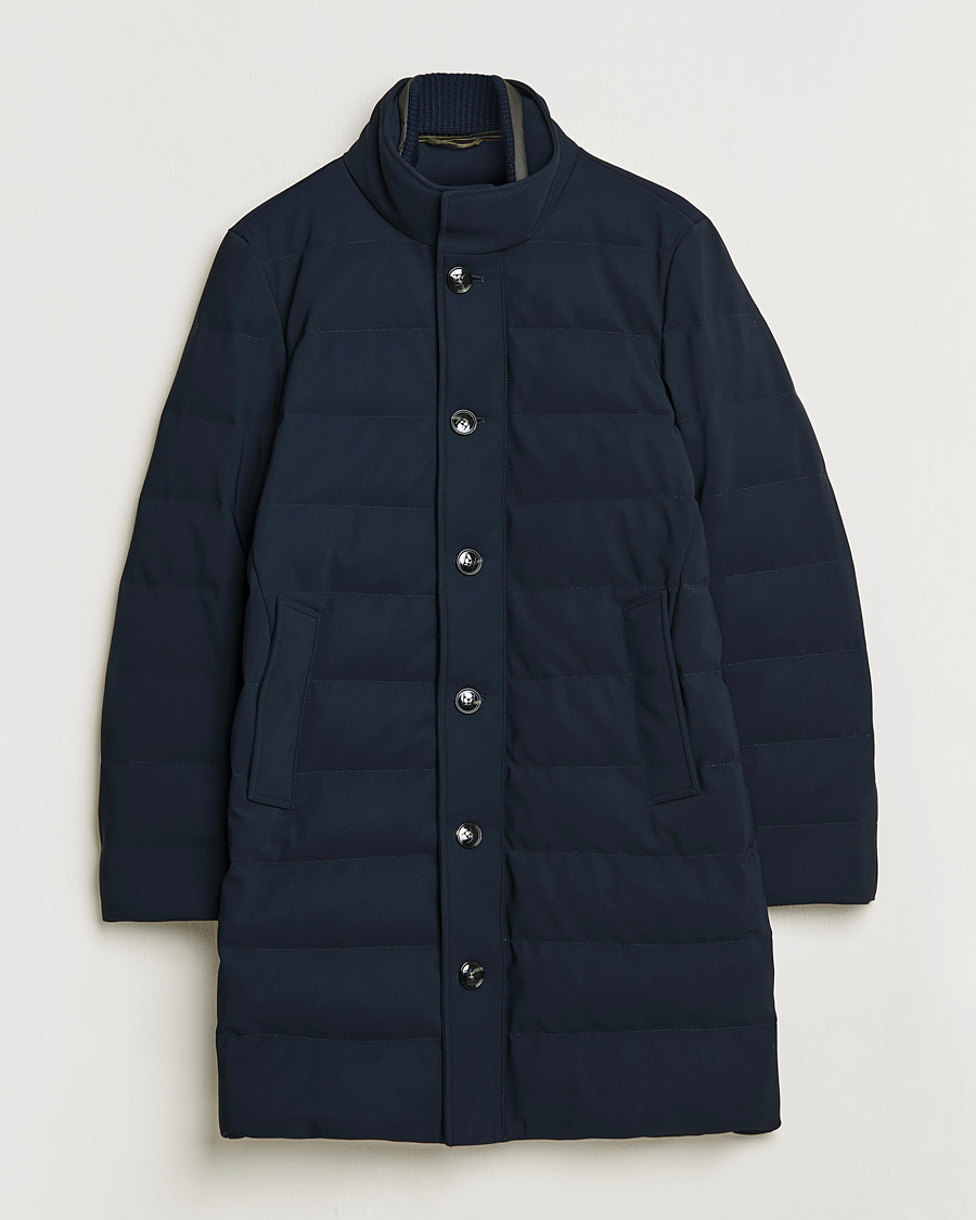 Herre | Jakker | Kiton | Technical Down Coat Navy