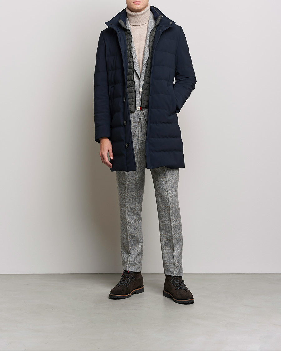 Herre | Jakker | Kiton | Technical Down Coat Navy