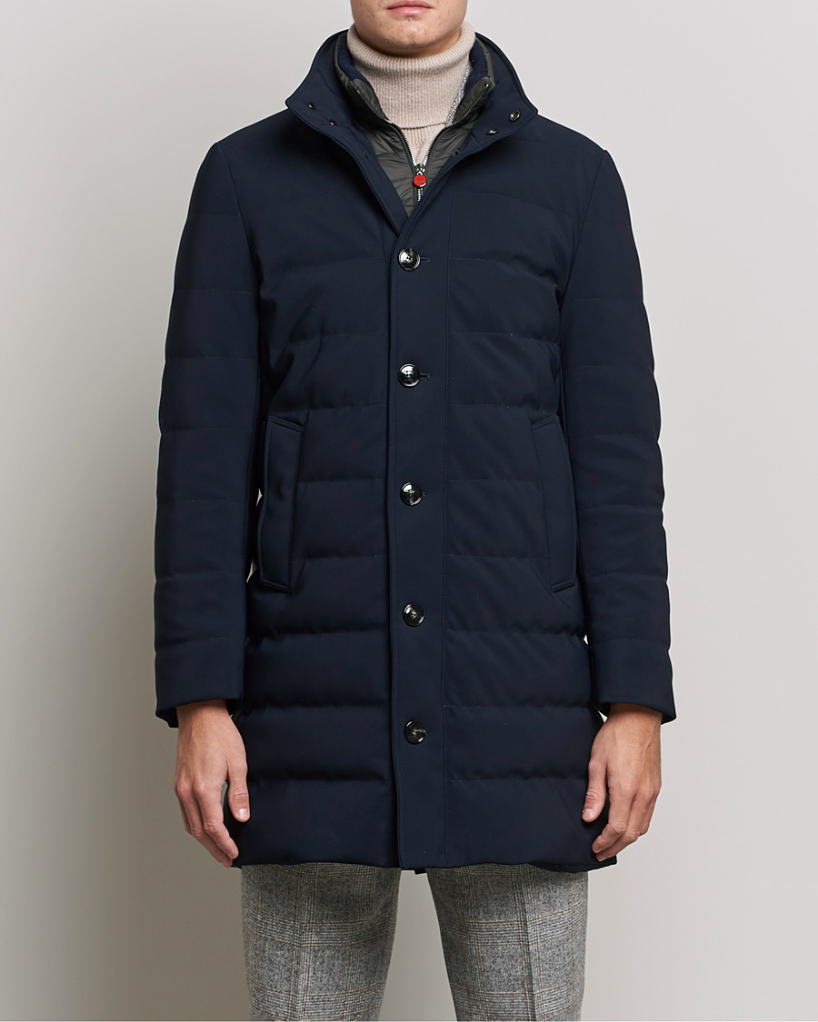 Herre | Jakker | Kiton | Technical Down Coat Navy