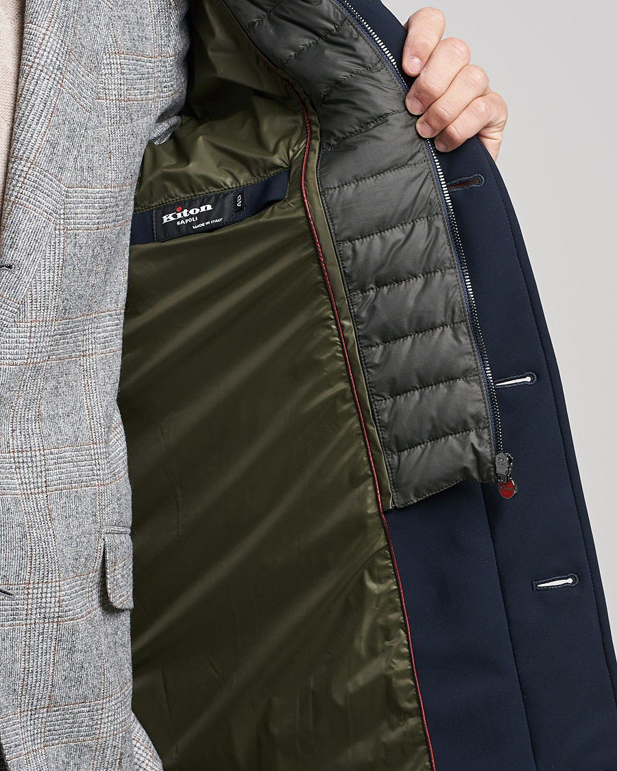 Herre | Jakker | Kiton | Technical Down Coat Navy
