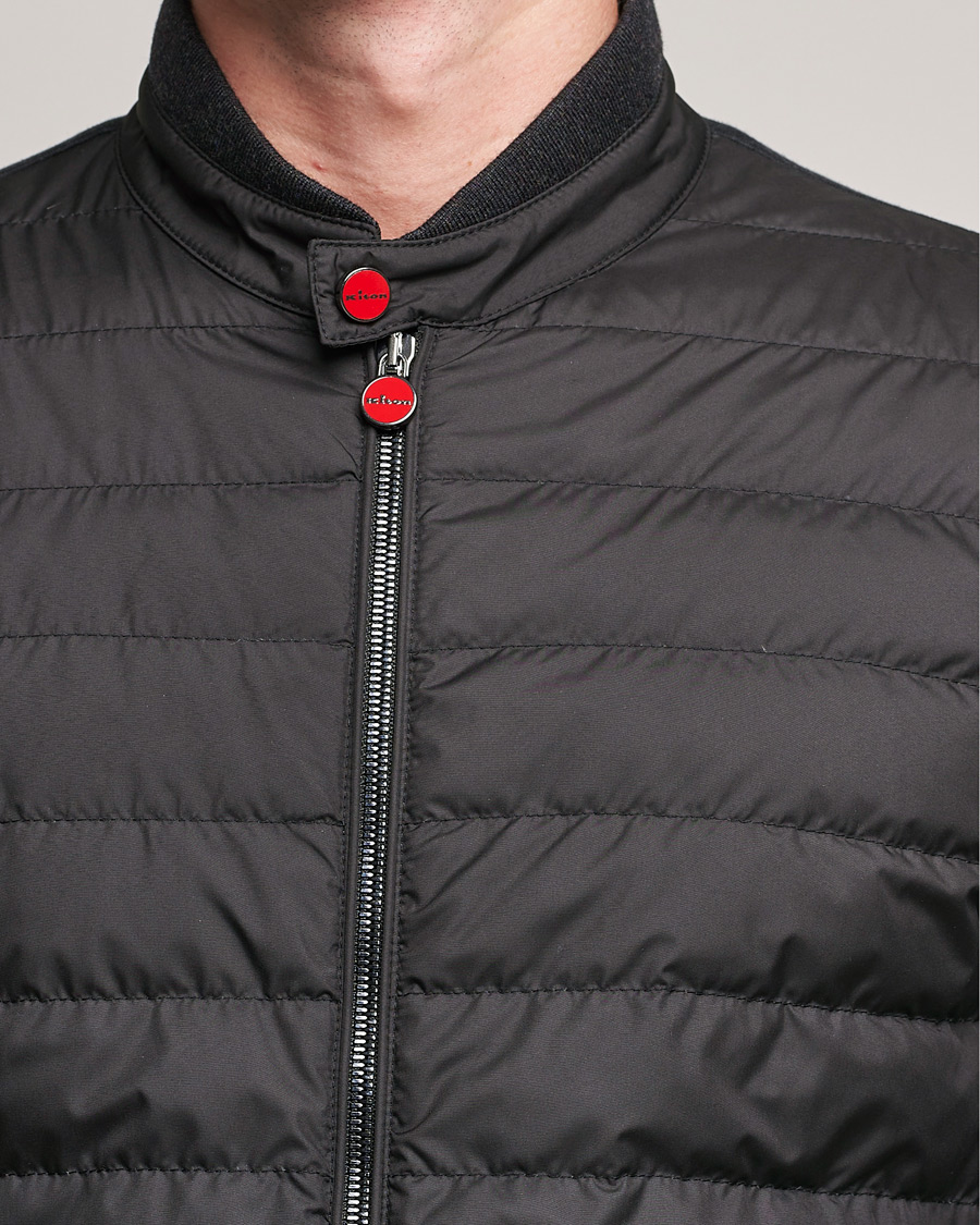 Herre | Jakker | Kiton | Cotton/Cashmere Hybrid Jacket Charcoal