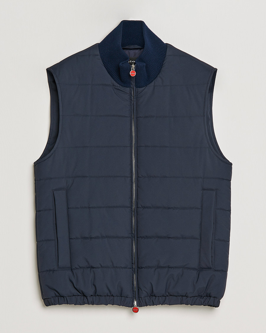 Herre | Jakker | Kiton | Nylon Down Vest Navy