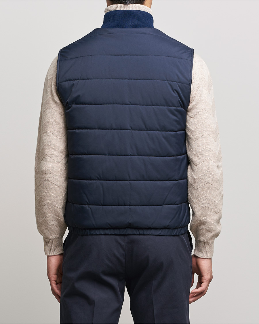 Herre | Jakker | Kiton | Nylon Down Vest Navy