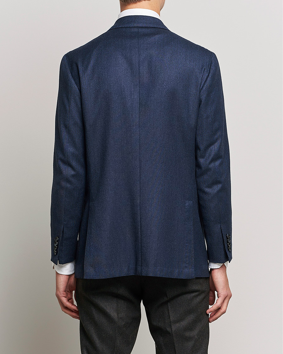 Herre | Blazere & jakker | Kiton | Wool/Cashmere Hopsack DB Blazer Navy