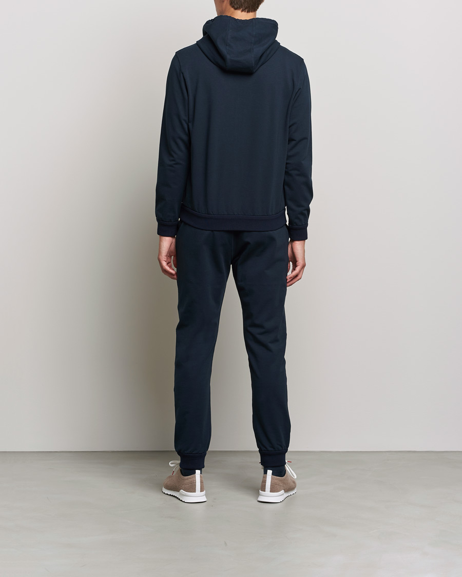 Herre | Trøjer | Kiton | Cotton Blend Track Suit Navy