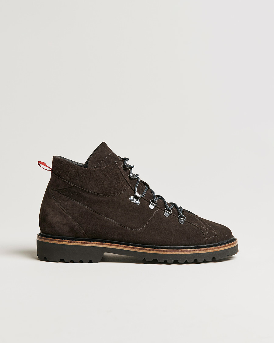 Herre | Kiton St Moritz Winter Boots Dark Brown Suede | Kiton | St Moritz Winter Boots Dark Brown Suede