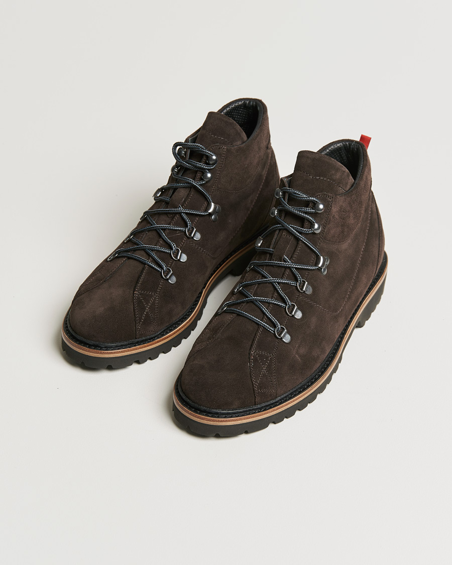 Herre | Kiton St Moritz Winter Boots Dark Brown Suede | Kiton | St Moritz Winter Boots Dark Brown Suede