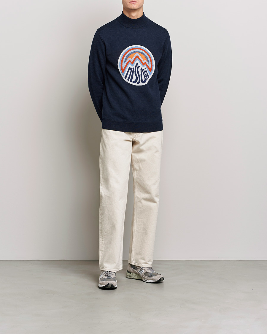 Herre | Trøjer | Missoni | Mountain Calling High Neck Navy