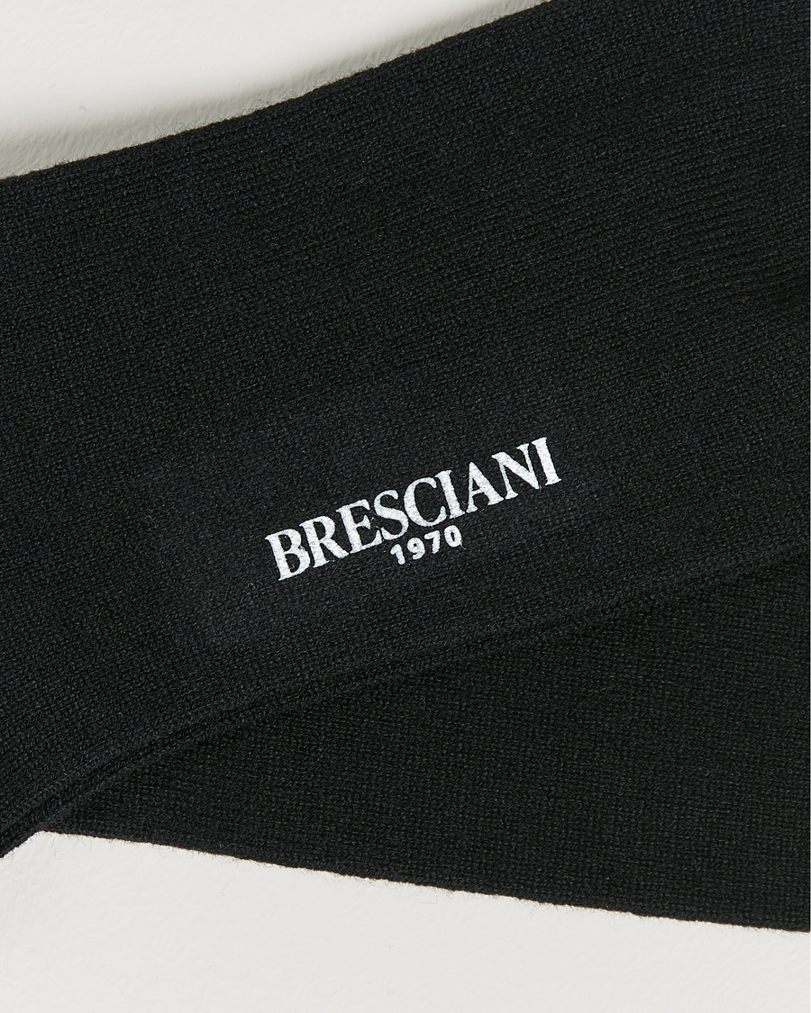 Herre | Undertøj | Bresciani | Pure Cashmere Socks Black