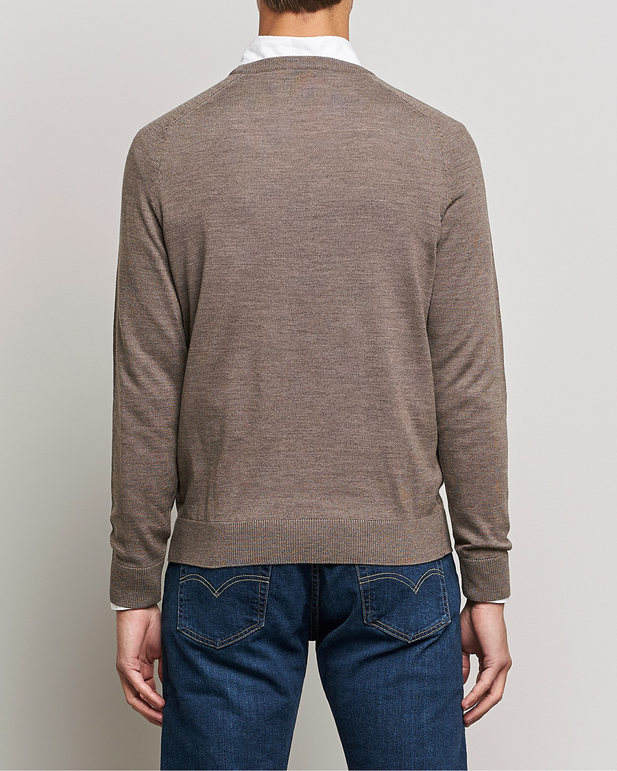 Herre | Trøjer | Morris | Merino O-neck Brown