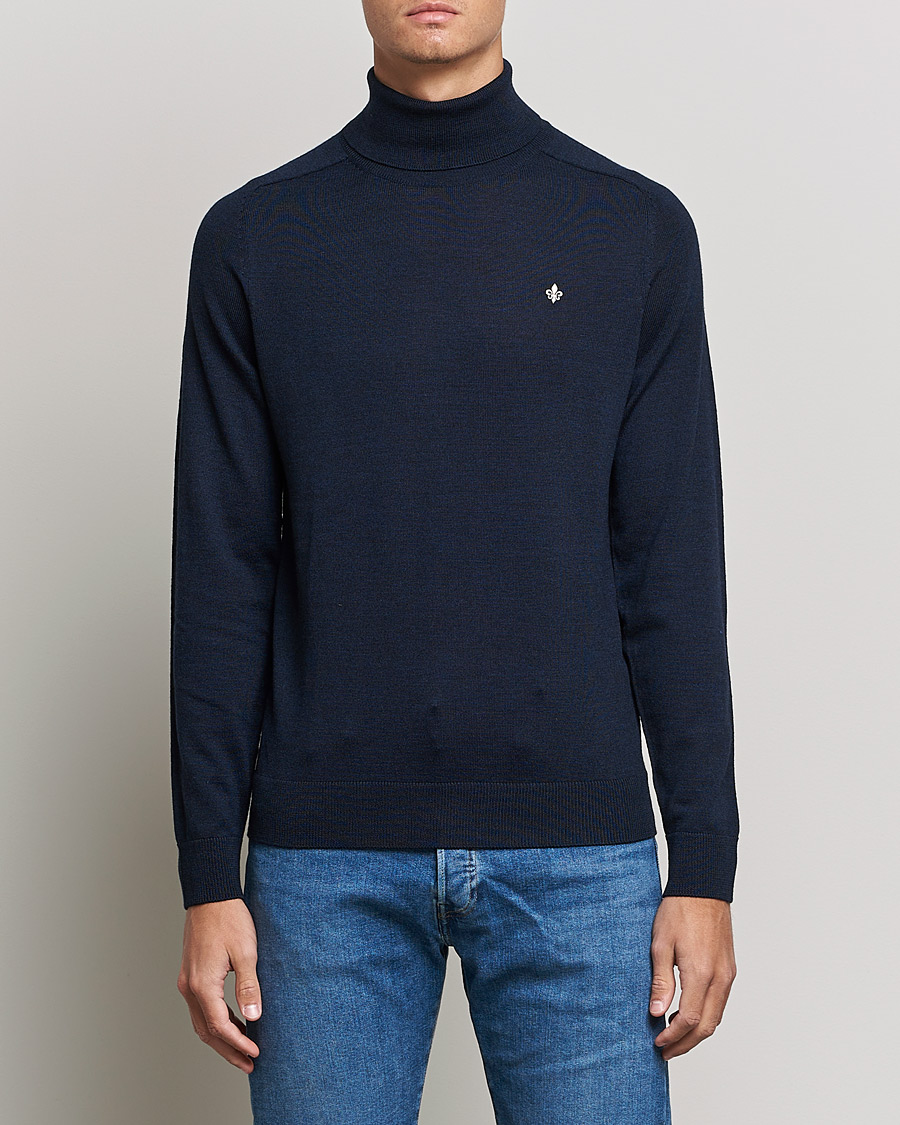 Herre | Trøjer | Morris | Merino Rollneck Navy