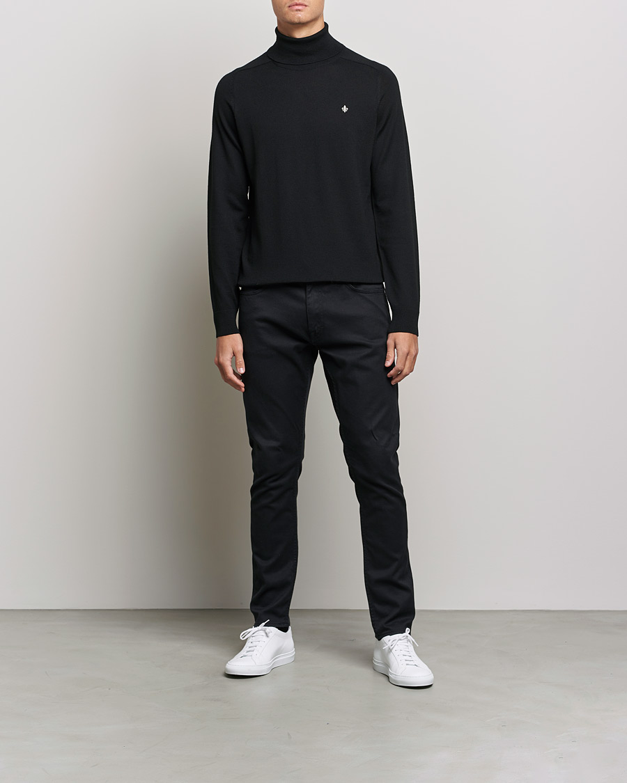 Herre | Trøjer | Morris | Merino Rollneck Black