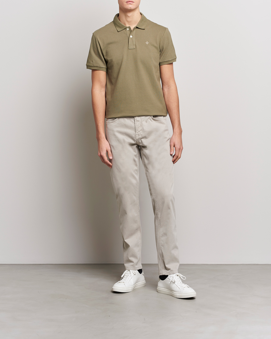 Herre | Bukser | Morris | James Brushed Chinos Khaki