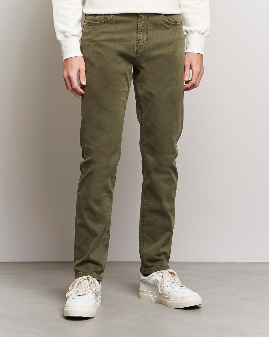 Herre | Udsalg | Morris | James Brushed Chinos Olive