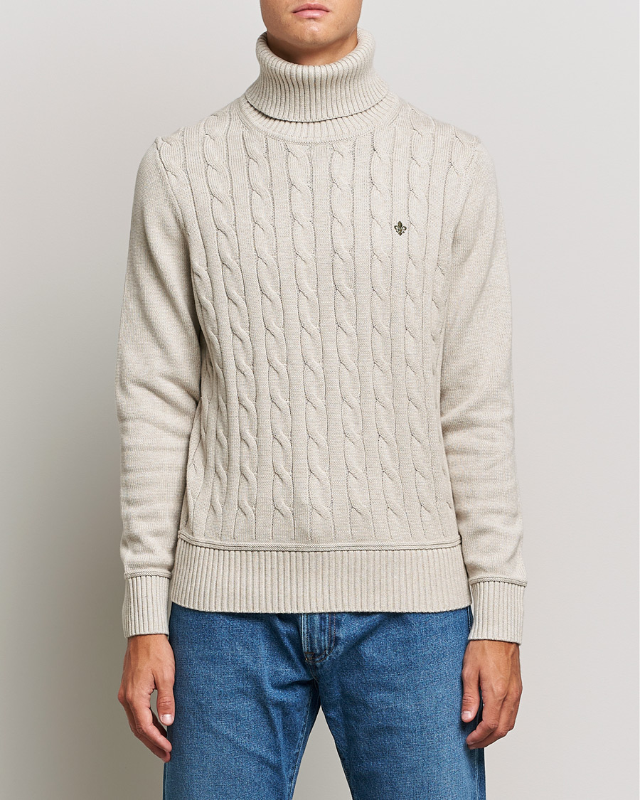 Herre | Trøjer | Morris | Edmond Cable Rollneck Khaki