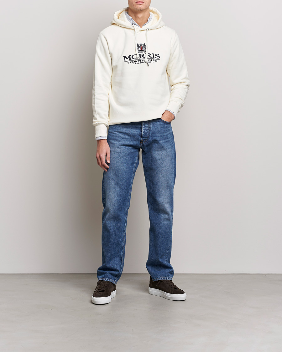 Herre | Trøjer | Morris | Trevor Logo Hoodie Off White