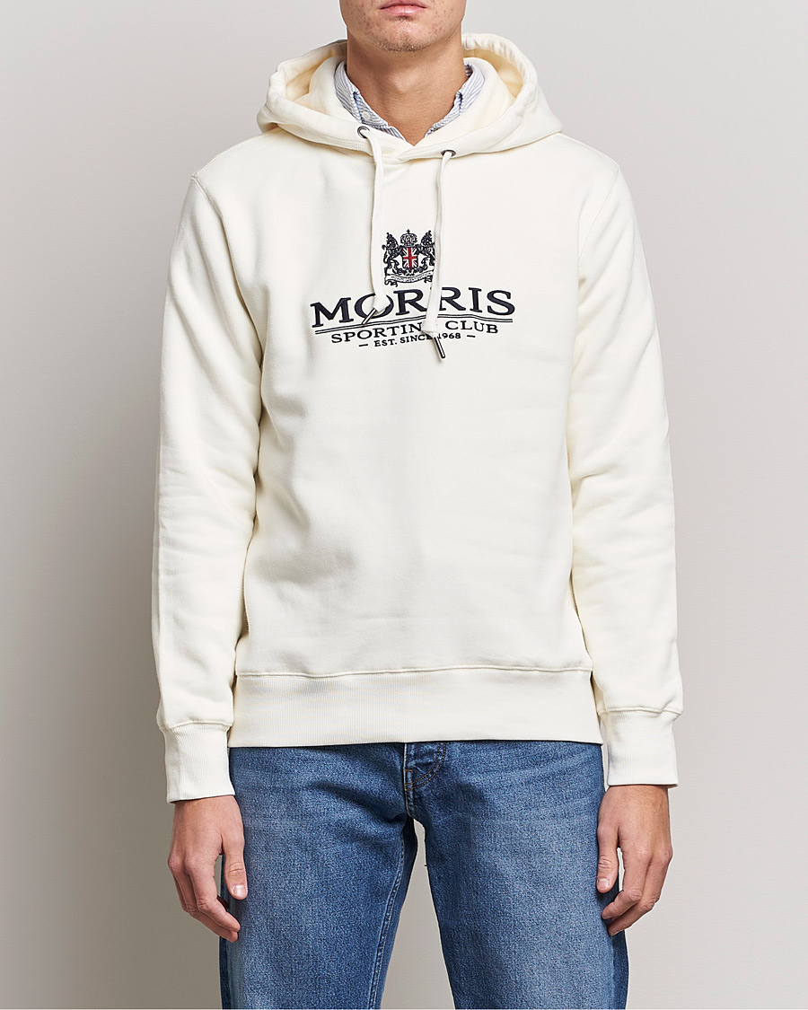Herre | Trøjer | Morris | Trevor Logo Hoodie Off White