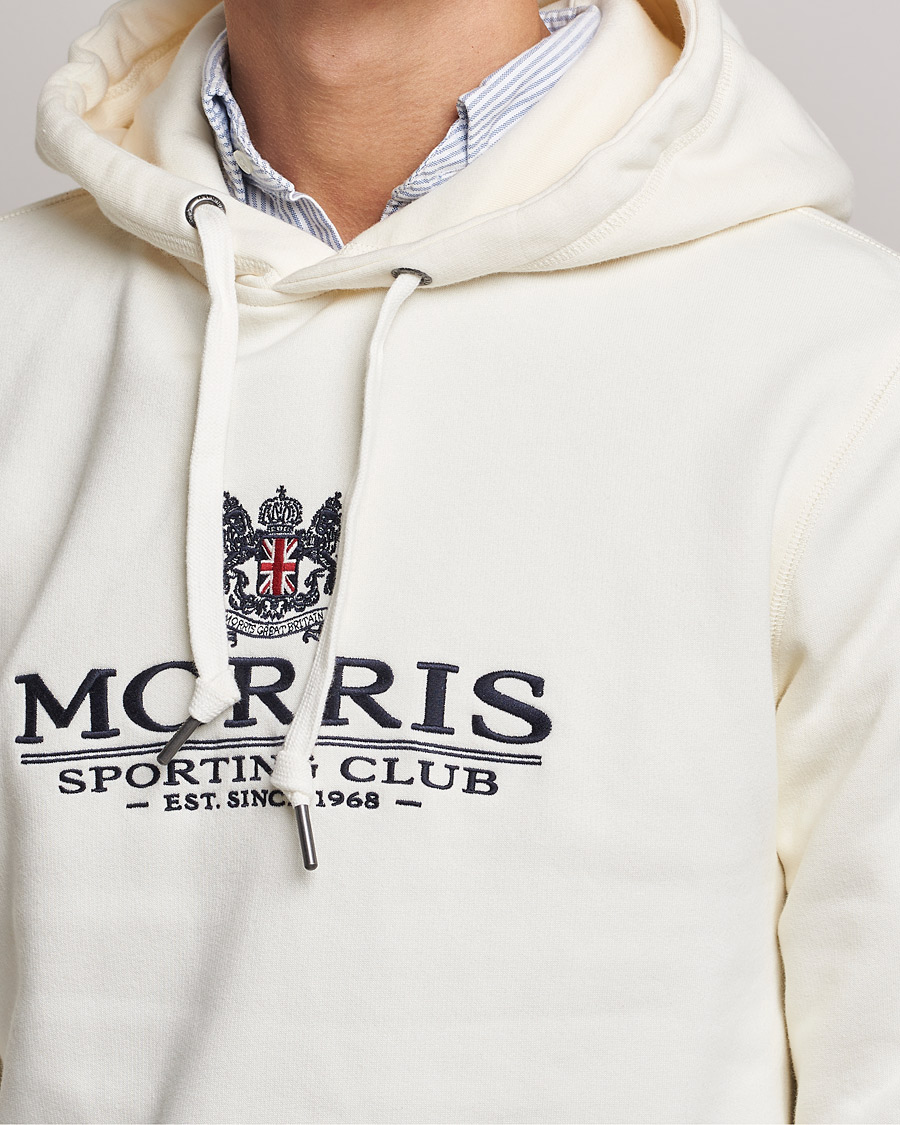Herre | Trøjer | Morris | Trevor Logo Hoodie Off White