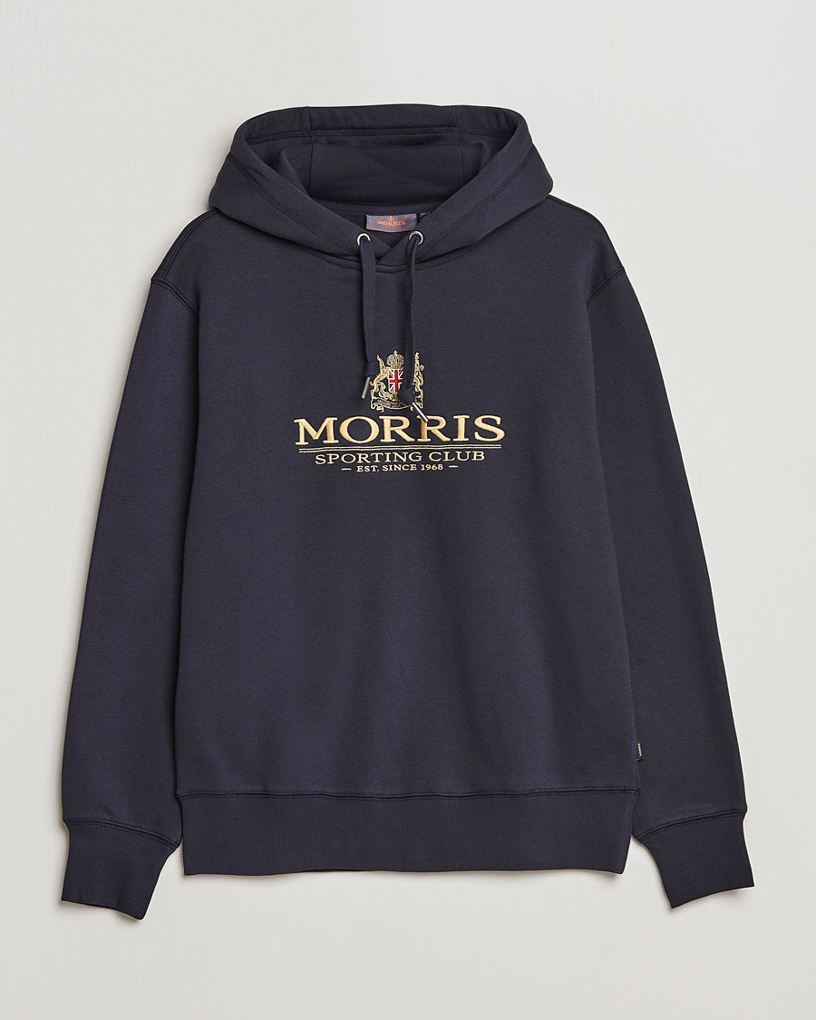 Herre | Trøjer | Morris | Trevor Logo Hoodie Blue