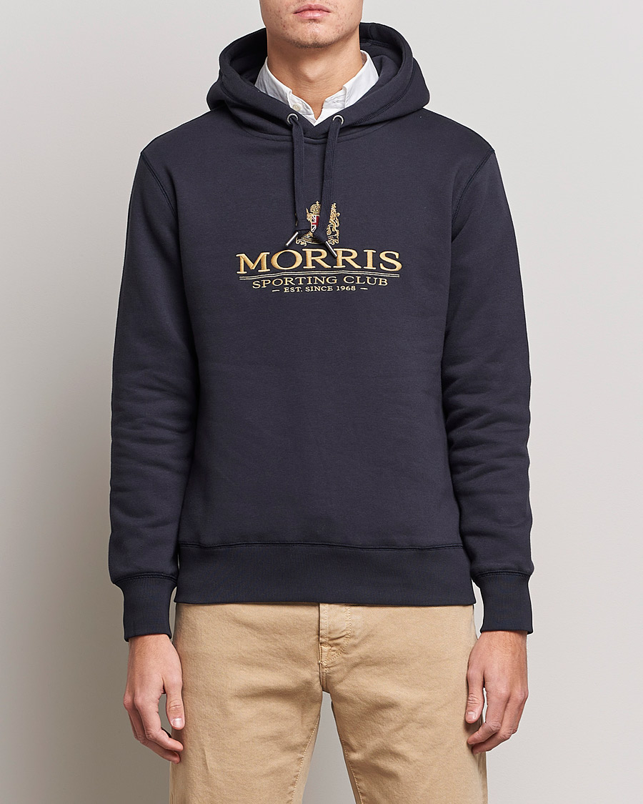 Herre |  | Morris | Trevor Logo Hoodie Blue