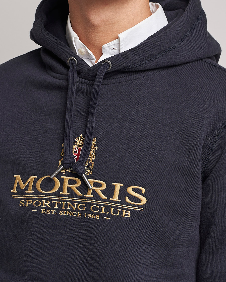 Herre | Trøjer | Morris | Trevor Logo Hoodie Blue
