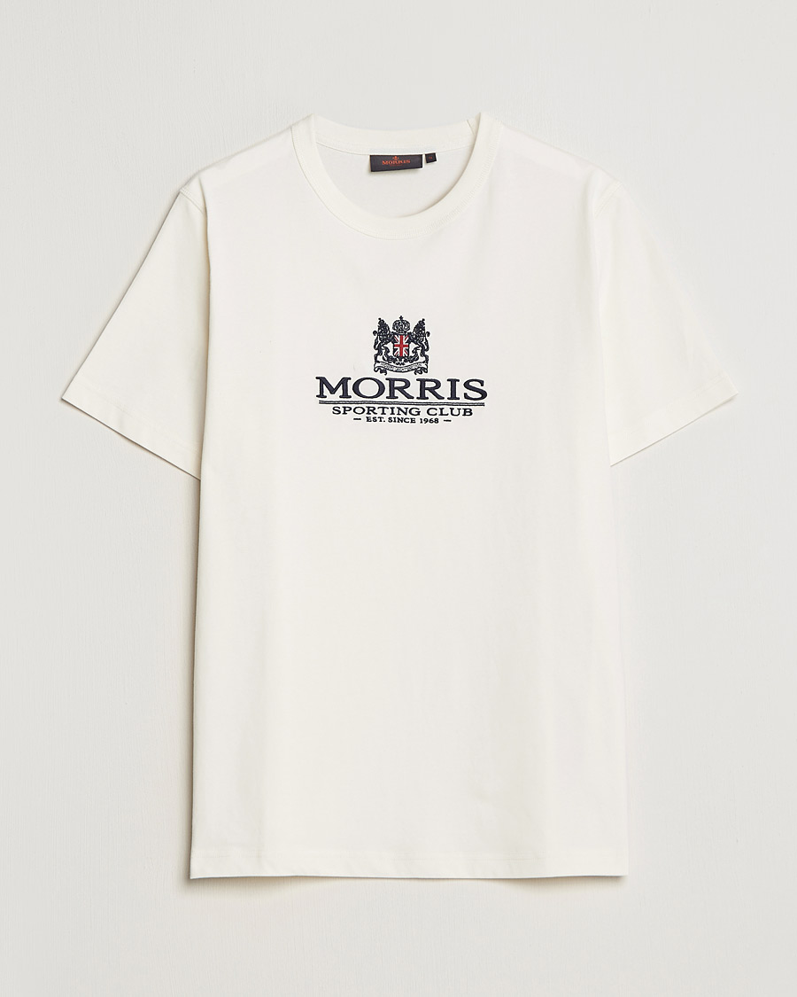 Herre | T-Shirts | Morris | Trevor Logo T-shirt Off White