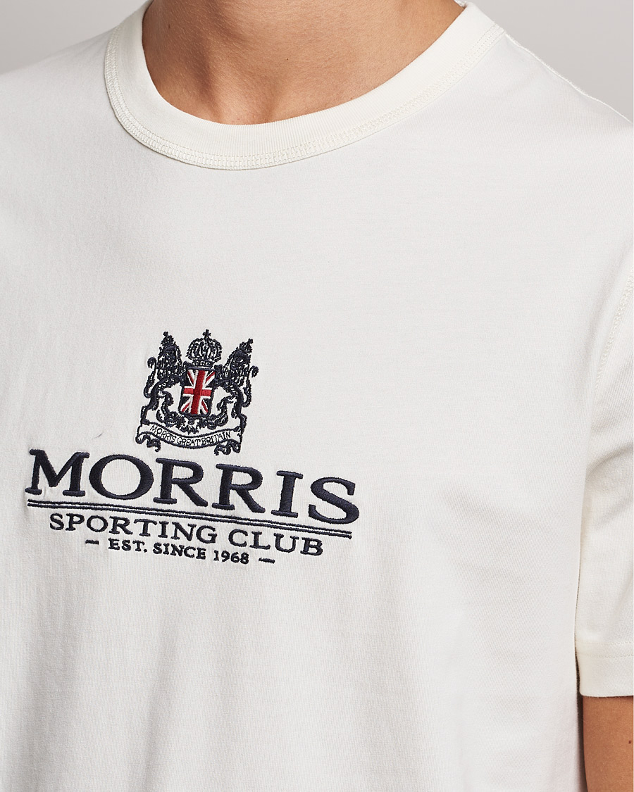 Herre | T-Shirts | Morris | Trevor Logo T-shirt Off White