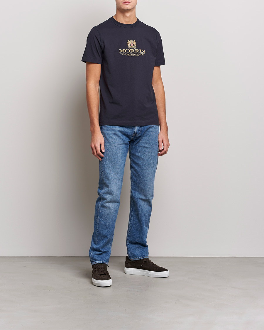 Herre | T-Shirts | Morris | Trevor Logo T-shirt Blue