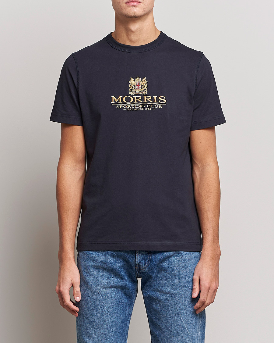Herre | Morris | Morris | Trevor Logo T-shirt Blue