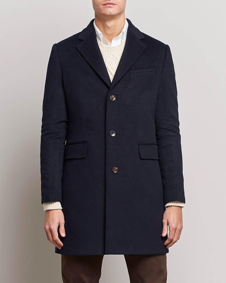 Herre |  | Morris | Wool/Cashmere Coat Navy