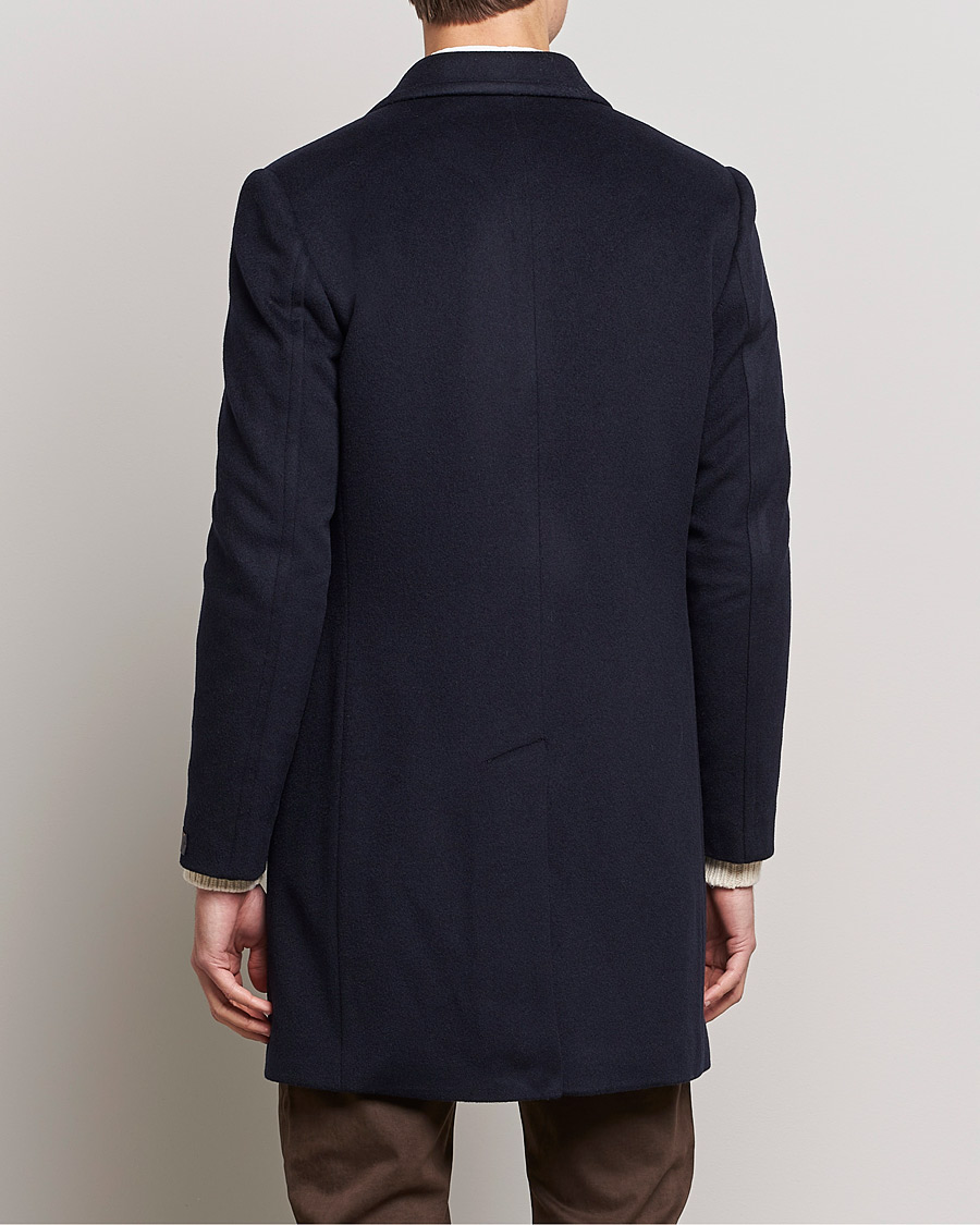 Herre | Jakker | Morris | Wool/Cashmere Coat Navy