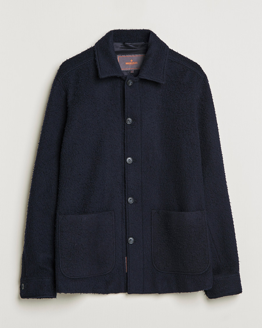 Herre | Jakker | Morris | Shaggy Shirt Jacket Navy
