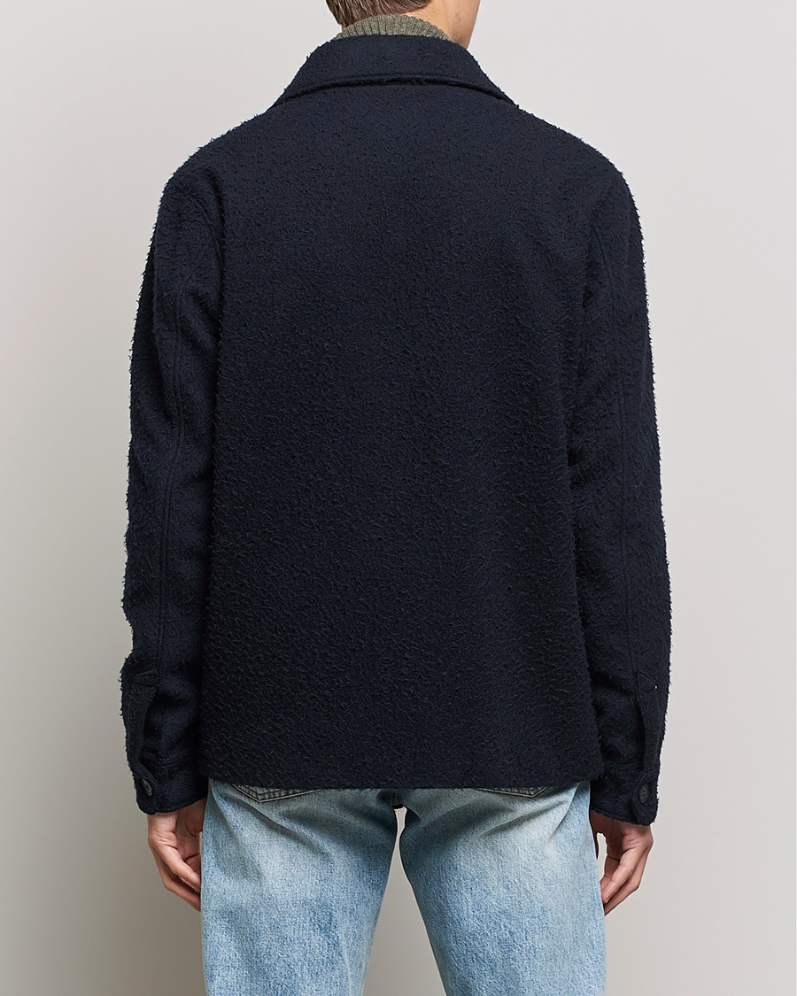 Herre | Jakker | Morris | Shaggy Shirt Jacket Navy