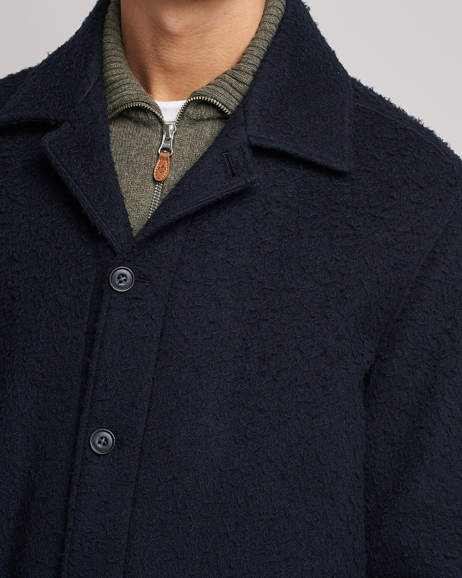 Herre | Jakker | Morris | Shaggy Shirt Jacket Navy