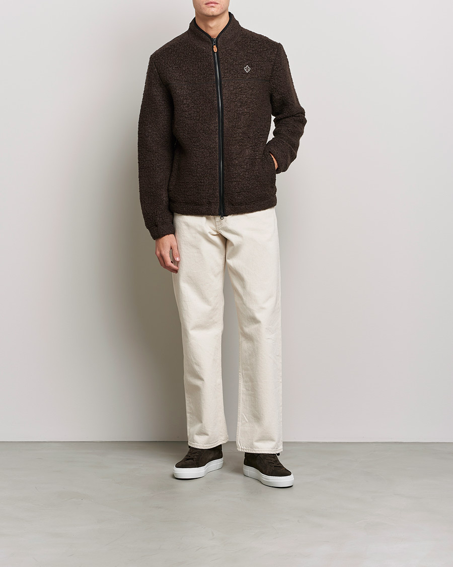 Herre | Trøjer | Morris | Chadwick Pile Jacket Dark Brown