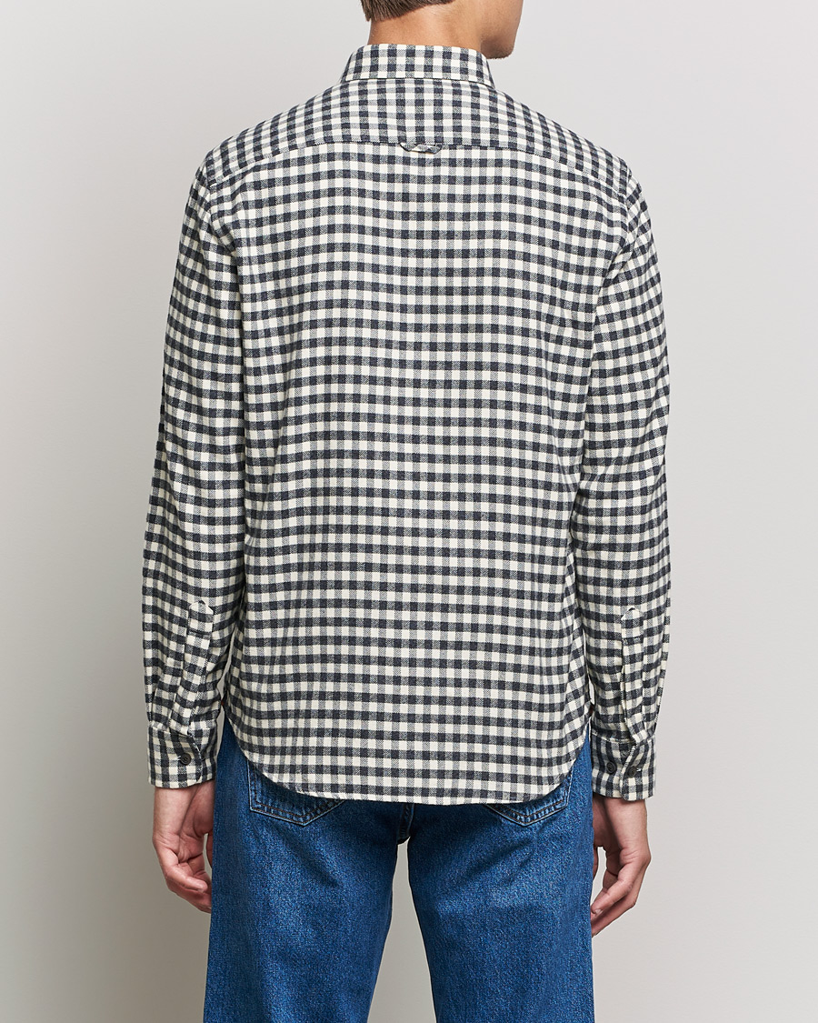 Herre | Skjorter | Morris | Brushed Twill Checked Shirt Grey/White