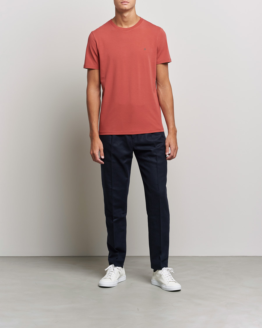 Herre | T-Shirts | Morris | James Crew Neck T-shirt Red